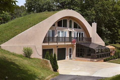 earth bermed dome house